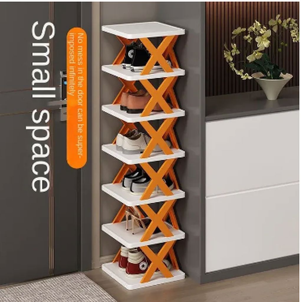X-Shaped Shoe Rack
