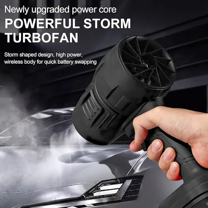 BIXMK Turbo Jet Blower, Cordless Turbo Super Power Air Duster.