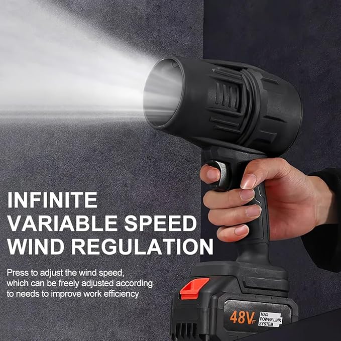 BIXMK Turbo Jet Blower, Cordless Turbo Super Power Air Duster.