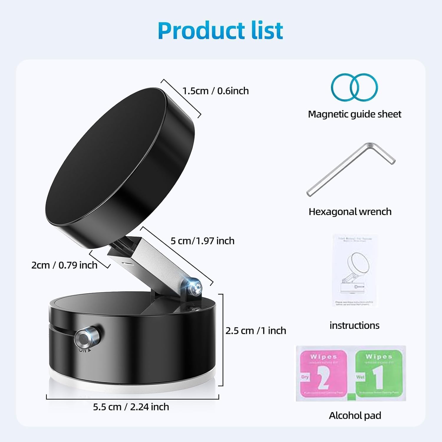 ™Strong Magnetic Rotation Height Adjustable Car Phone Holder
