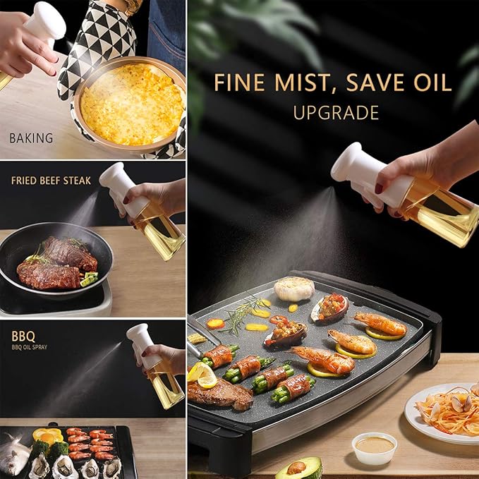 🍽️ Oil Spray Bottle for Cooking – Reusable & Easy to Use 🧴