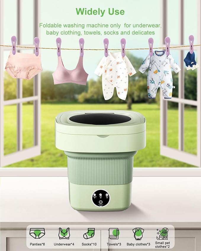 Portable mini laundry machine.       100% reviews ⭐🌟⭐⭐⭐⭐⭐