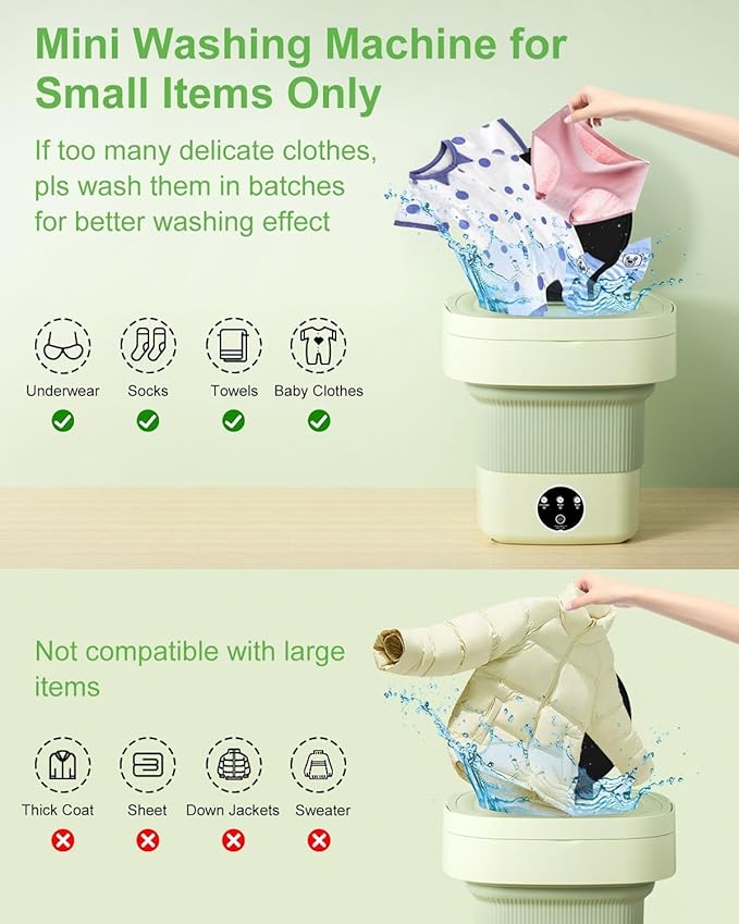 Portable mini laundry machine.       100% reviews ⭐🌟⭐⭐⭐⭐⭐