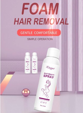 Silky beauty hair removal spray